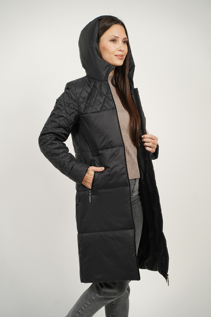 палто деми 53957 черный